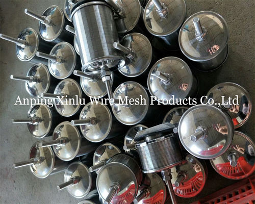 Двойной поток Джонсон клин проволока Hastelloy C фильтр сопла 300PSI с винтом M10