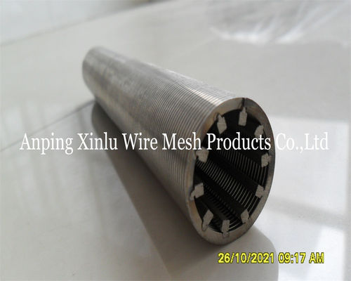 Нержавеющая сталь304 Джонсон Vee Wire Screen Pipe 1-20 дюймов в форме клина для нефтяной промышленности