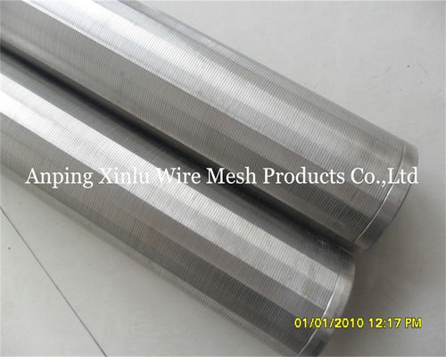 V Wire Screen Tube 0,05-5mm Slot Wedge Wire Screen Pipe для очистки сточных вод и химического процесса