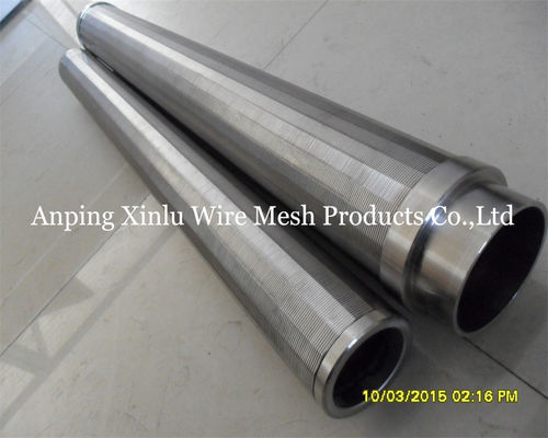 V Wire Screen Tube 0,05-5mm Slot Wedge Wire Screen Pipe для очистки сточных вод и химического процесса