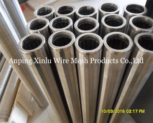 V Wire Screen Tube 0,05-5mm Slot Wedge Wire Screen Pipe для очистки сточных вод и химического процесса