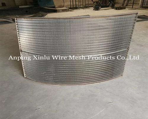 Клинная проволока Johson Sieve Bend Screen для крахмальной промышленности с рамой 5x20 мм