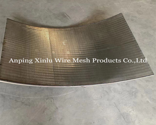 Клинная проволока Johson Sieve Bend Screen для крахмальной промышленности с рамой 5x20 мм