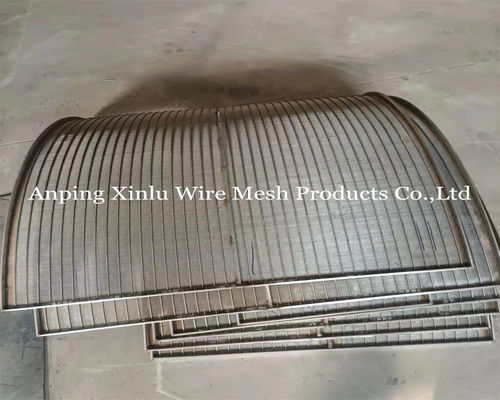 Клинная проволока Johson Sieve Bend Screen для крахмальной промышленности с рамой 5x20 мм