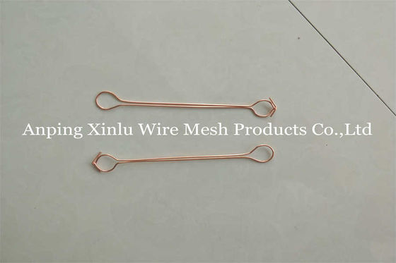 Double Loop Tie Wire - Bundle Packaging 14cm Length Garden 1.2mm Soft Copper Coated 20GA BWG22 Binding Loop Tie Wire (Двухцелевая цепная проволока)