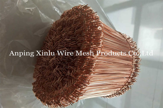 Double Loop Tie Wire - Bundle Packaging 14cm Length Garden 1.2mm Soft Copper Coated 20GA BWG22 Binding Loop Tie Wire (Двухцелевая цепная проволока)