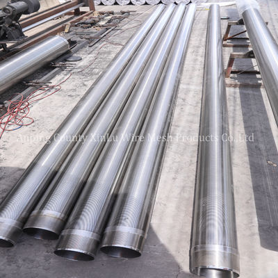 14 &quot;Водяной скважины экрана трубы с 2x3mm Q25 поддержки провода и 300 PSI коллассического давления