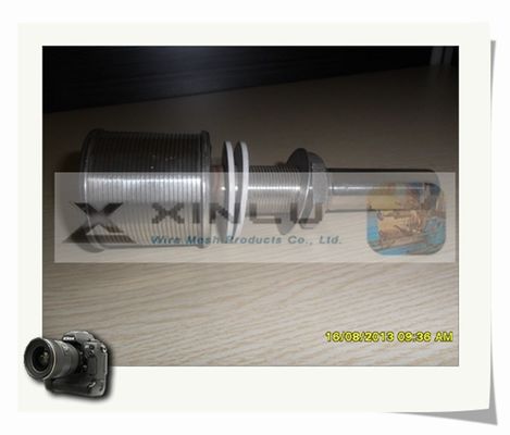 Длинный слот сопл 0.2mm фильтра песка DN 53mm сопла провода клина шеи