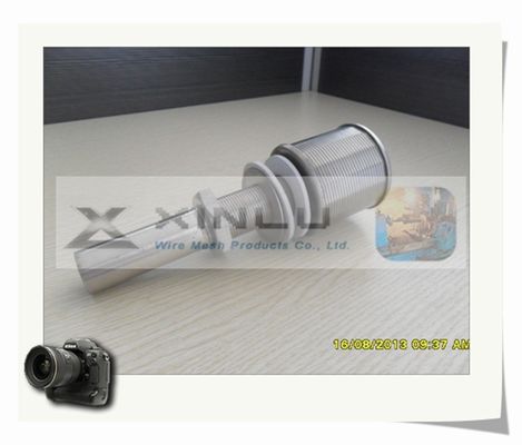 Длинный слот сопл 0.2mm фильтра песка DN 53mm сопла провода клина шеи