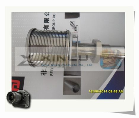 Длинный слот сопл 0.2mm фильтра песка DN 53mm сопла провода клина шеи