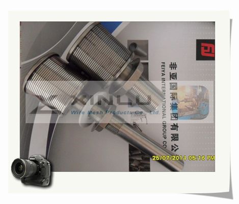 Длинный слот сопл 0.2mm фильтра песка DN 53mm сопла провода клина шеи