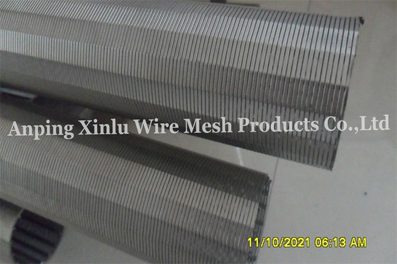 Continuous Slot Filter Screen Tube AISI 316 OD 86mm Gap 0.1mm Johnson Wire Screen