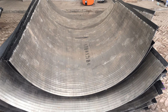 Экран нержавеющей стали Dewatering обшивает панелями изогнутый экран барабанчика отработанной воды