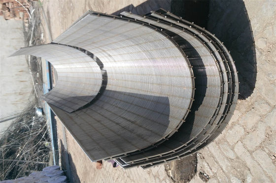 Экран нержавеющей стали Dewatering обшивает панелями изогнутый экран барабанчика отработанной воды