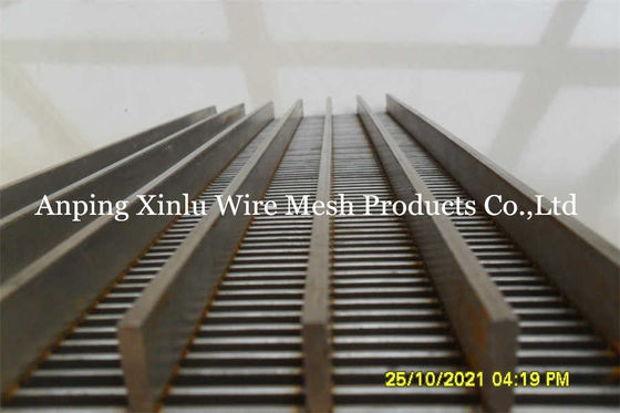 Плоская Johnson Wedge Wire Continuous Slot Screen Panel для мытья фильтра угля