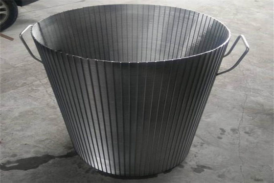 цилиндр сетки нержавеющей стали сетки SS304 SS321 экрана провода клина 520mm OD