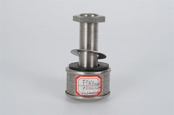 Диаметр потока 57mm Npt сопла удерживания средств массовой информации провода клина нержавеющей стали 316L
